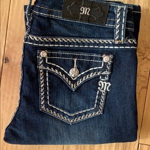 NWT Miss Me Border Stitch Bootcut Jean